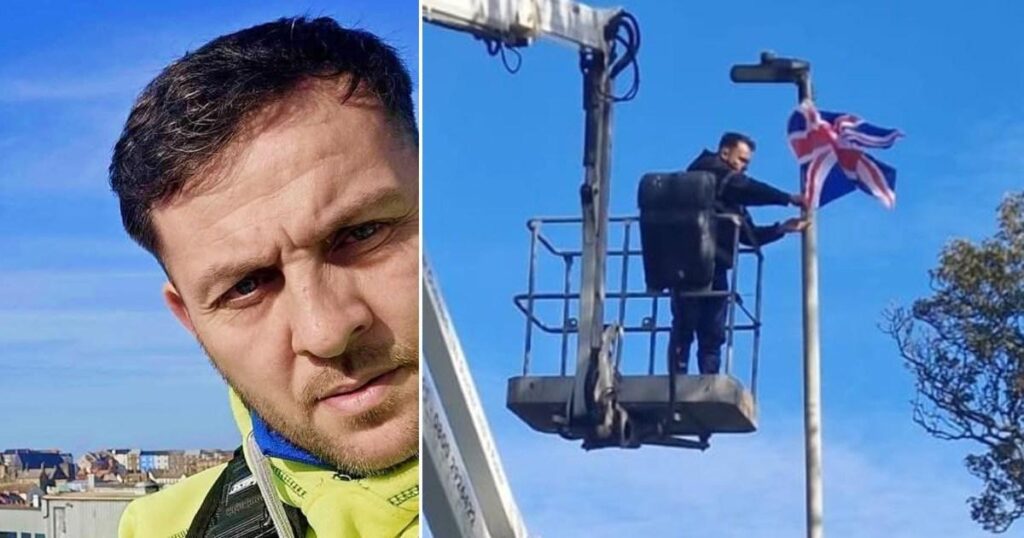 Businessman slapped with £2,800 bill after putting dozens of flags on lampposts