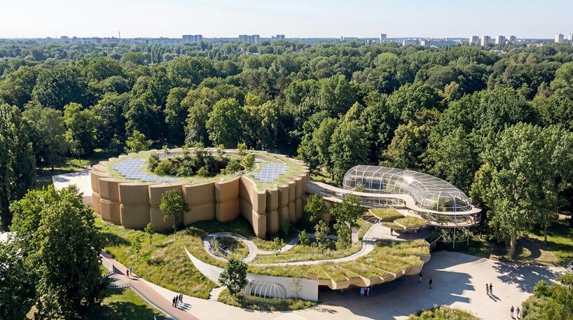 the four elements inform modulated zoological pavilion proposal in poland