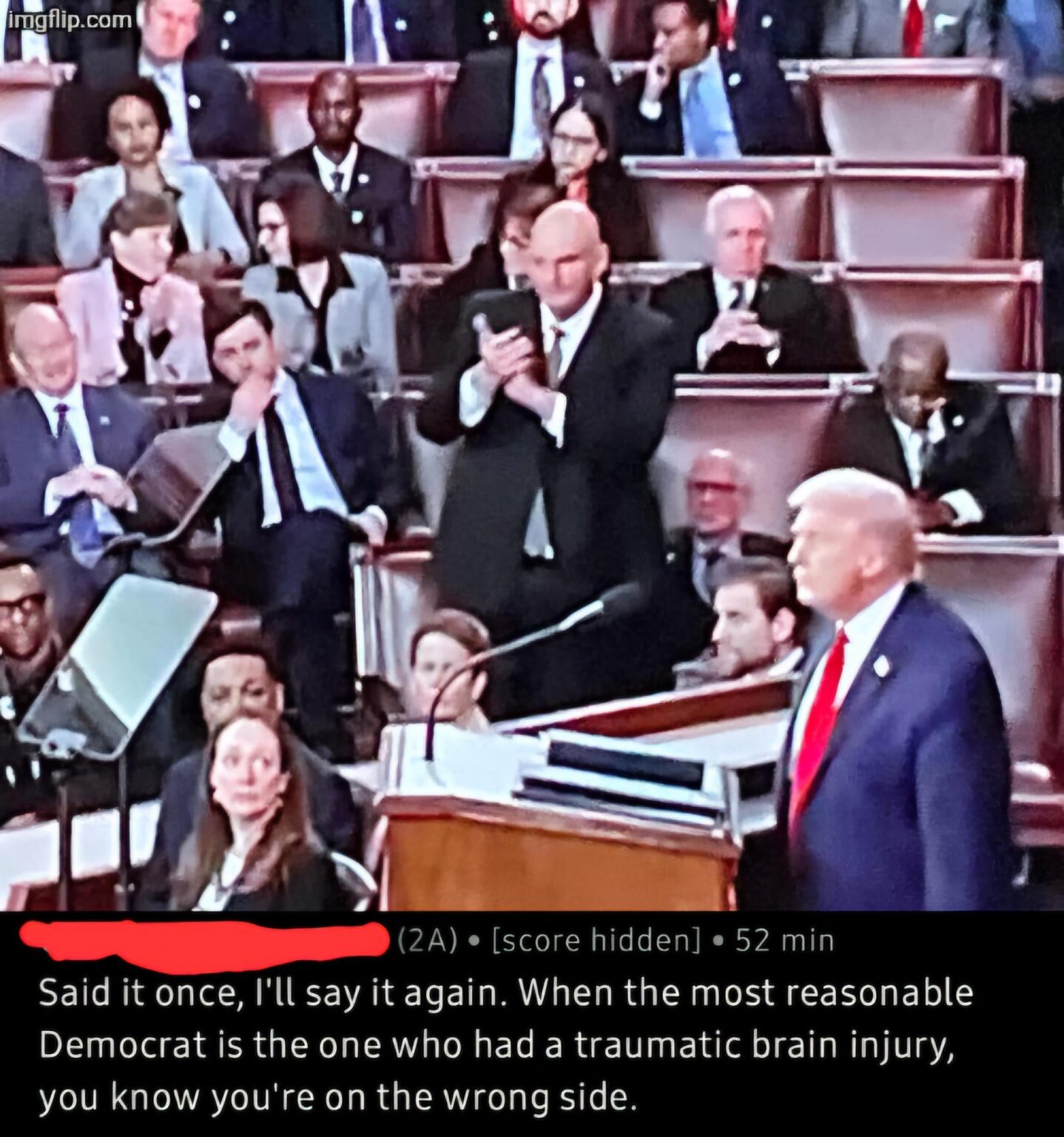What MAGA thinks about Fetterman Standing for the Trump at the SOTU lol