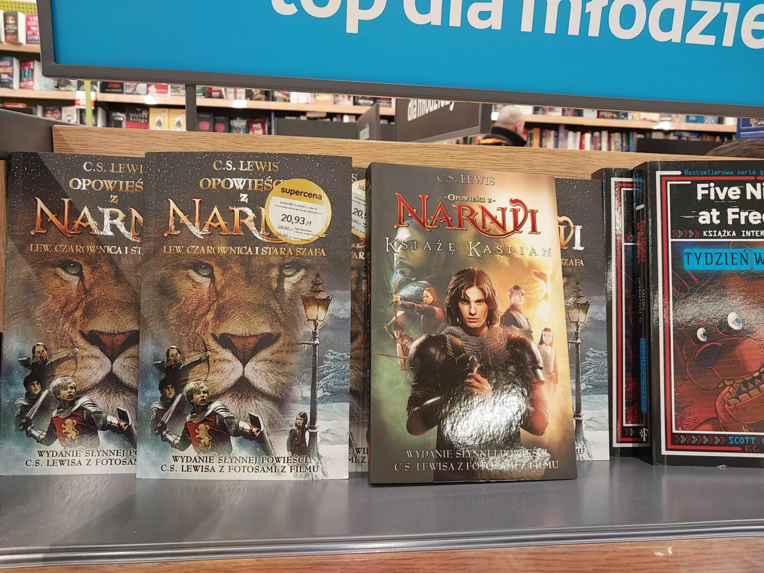 The Polish publisher of Narnia books still releases the first ones with the movie covers even though those premiered in the mid to late 2000's.