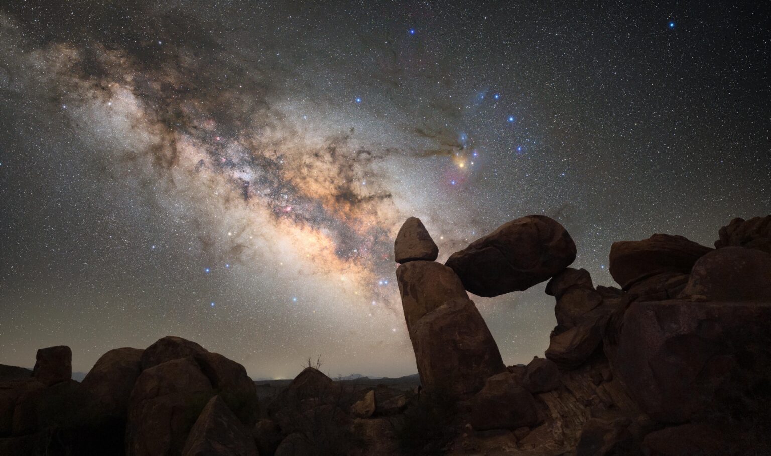 This is the darkest place in the US! We hiked up to this spot with no headlamps needed; the starlight was bright enough to guide our way.