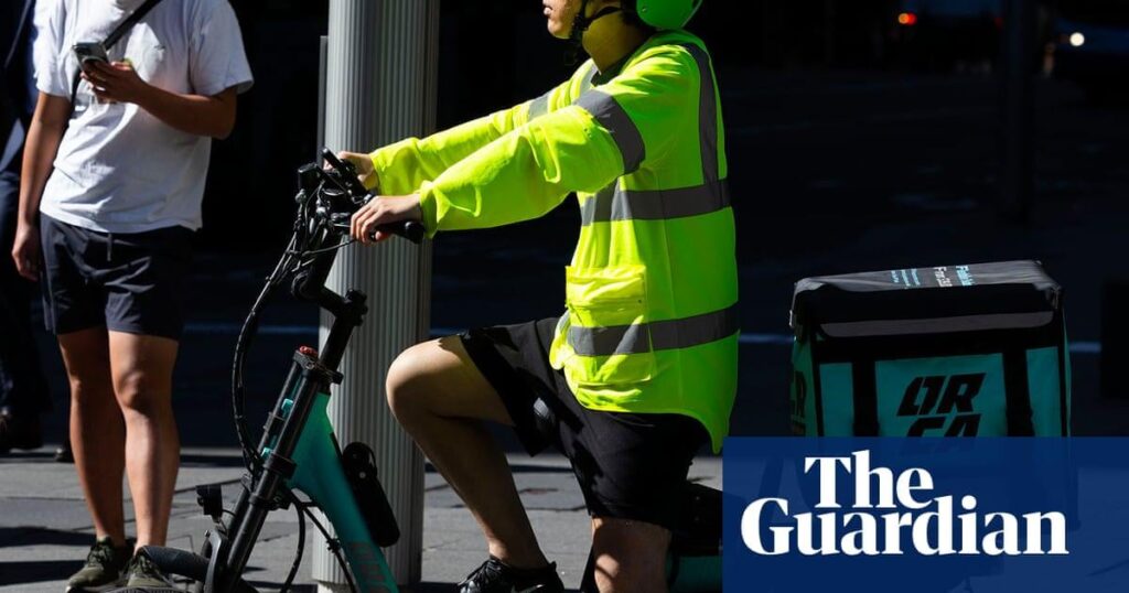 Food delivery riders brave ‘brutal’ 40C heat so we don’t have to – but who’s protecting them? | Industrial relations