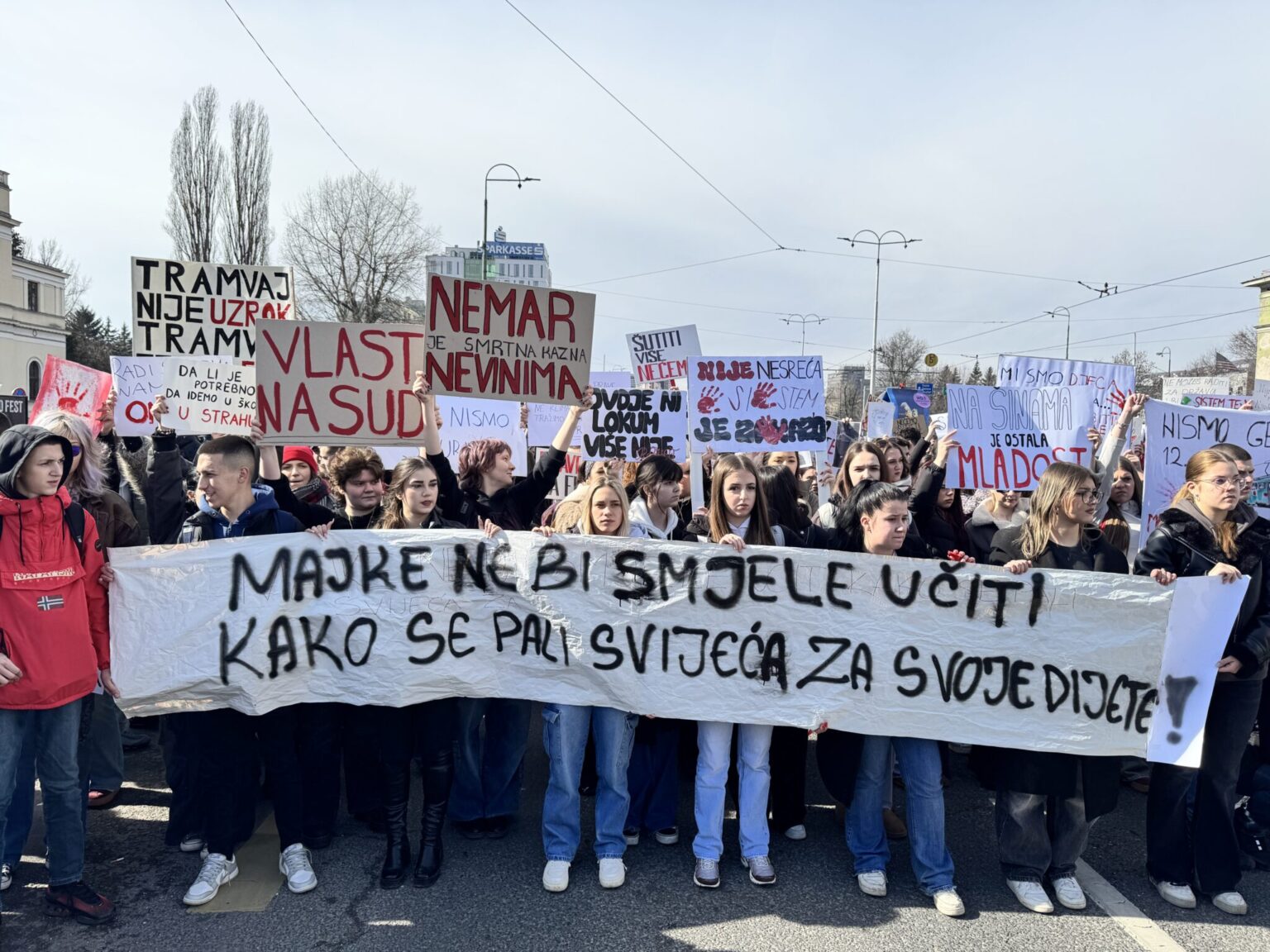 Protesters Demand Accountability for Fatal Tram Crash in Bosnian Capital