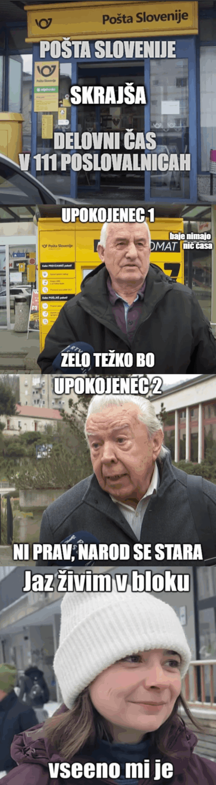 Pošta Slovenije against pensioners: the first action
