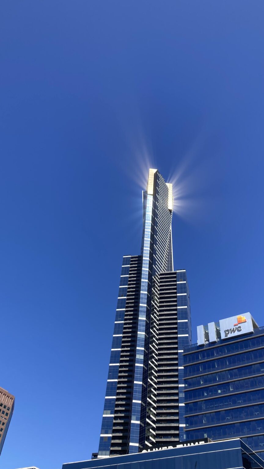 Eureka Tower glistening