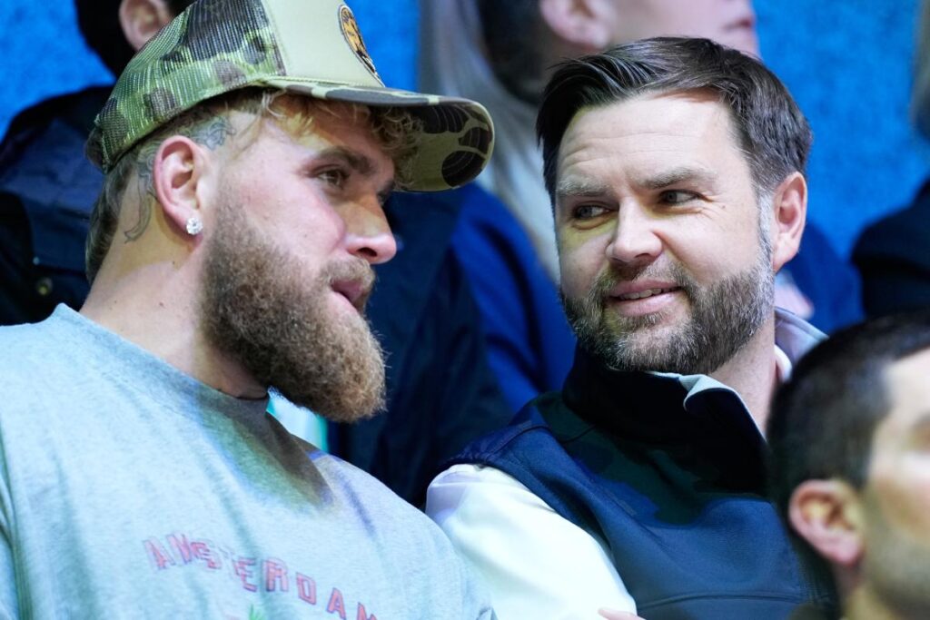 JD Vance, Jake Paul chat it up during crushing US women’s hockey win over Finland JD Vance, Jake Paul chat it up during crushing US women's hockey win over Finland