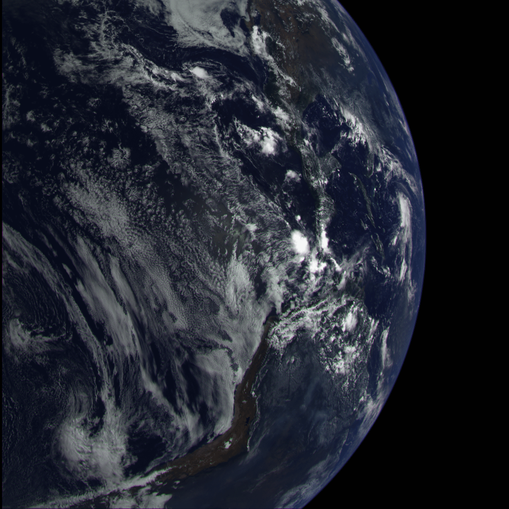Earth in True Color as seen by MESSENGER