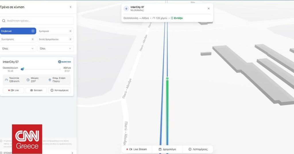 Railway.gov.gr is up and running – Live image of trains in real time