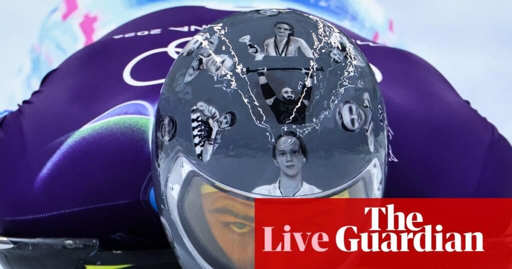 Winter Olympics 2026: Ukrainian athlete disqualified from skeleton over helmet tribute – live