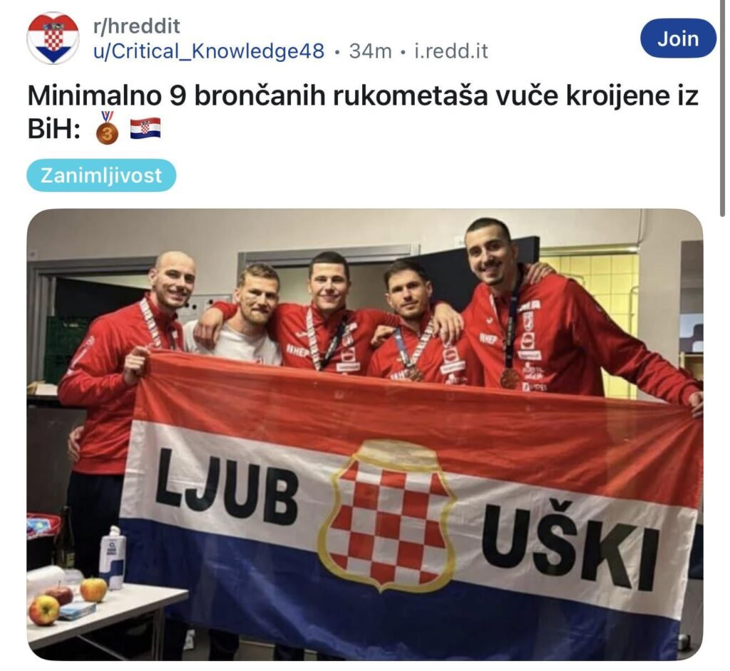 Imagine a hypothetical scenario that these 9 play handball for Bosnia and Herzegovina. So transfer that to other sports because this is not a unique example. Would they be more successful than now? Yes or No?