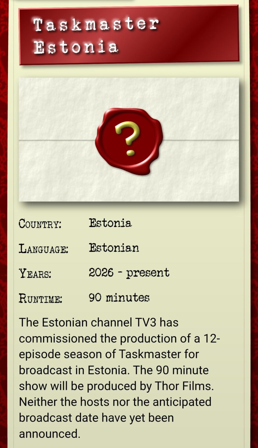 Taskmaster Estonia
