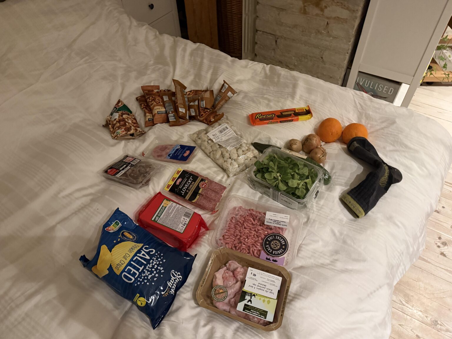 Then I also went to the store. Lidl, 5-6 day food basket. Vb stretches out the week. €37