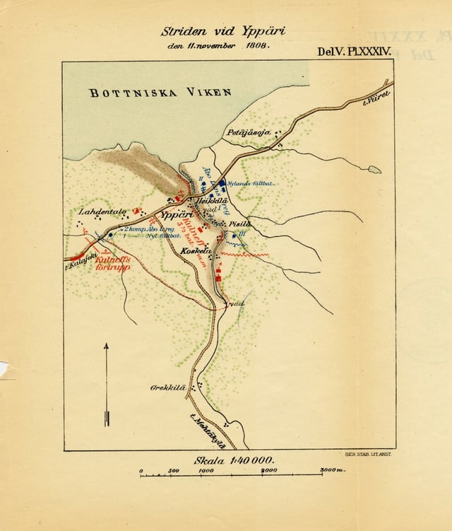 The two day pyhäjoki offensive in the finnish war mapped: