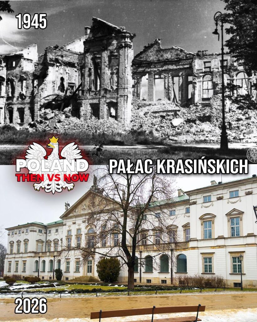 Krasiński Palace - Warsaw 1945