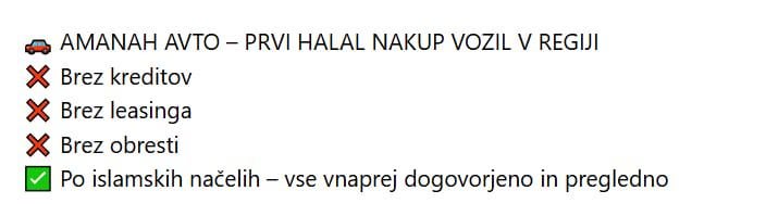 "The first 'halal' purchase of vehicles in Slovenia - but who understands what this even means?"