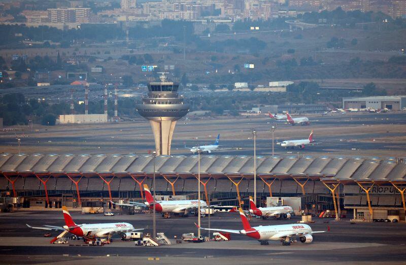 Madrid Airport in Spain