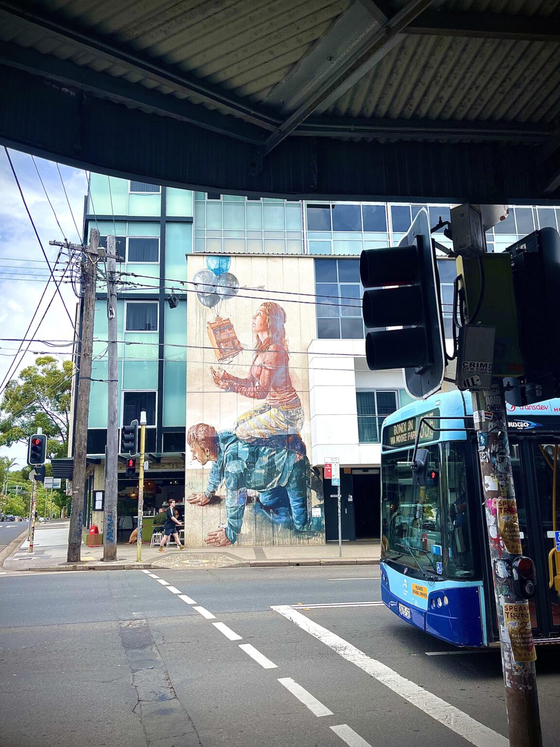 Interesting artwork in Newtown.