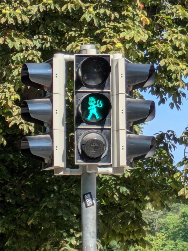 Crosswalk lights in Speyer 🥨