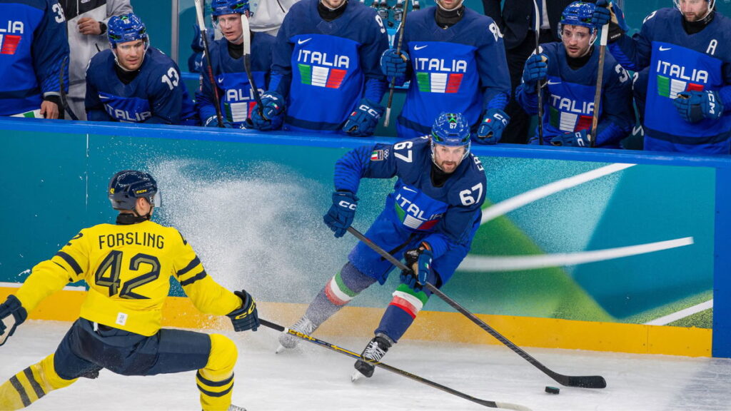 Sweden men's hockey edges Italy in 2026 Olympic opener