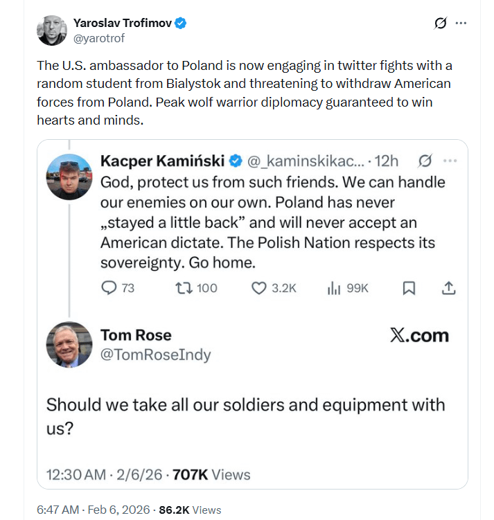 What if US pulls out their bases out of Poland due to the beef between US and KO?