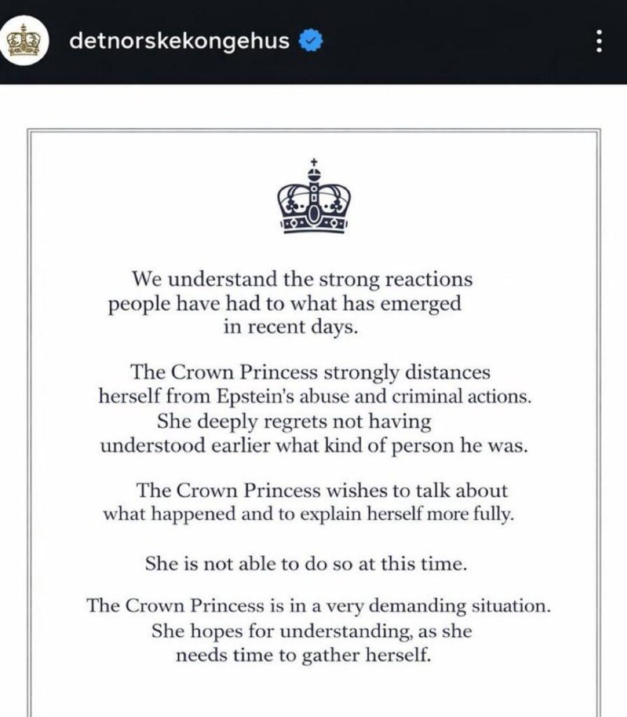 "She deeply regrets not having understood earlier what kind of person he was."