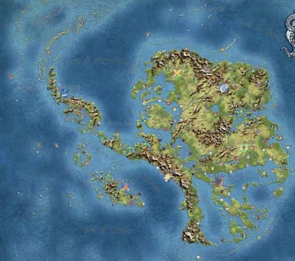 Antarctica if it wasn’t covered in ice