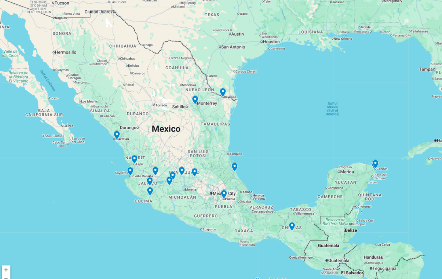 Mexico is in chaos. Every reported incident of cartel violence since El Mencho's death, mapped. 19 of 32 states affected.