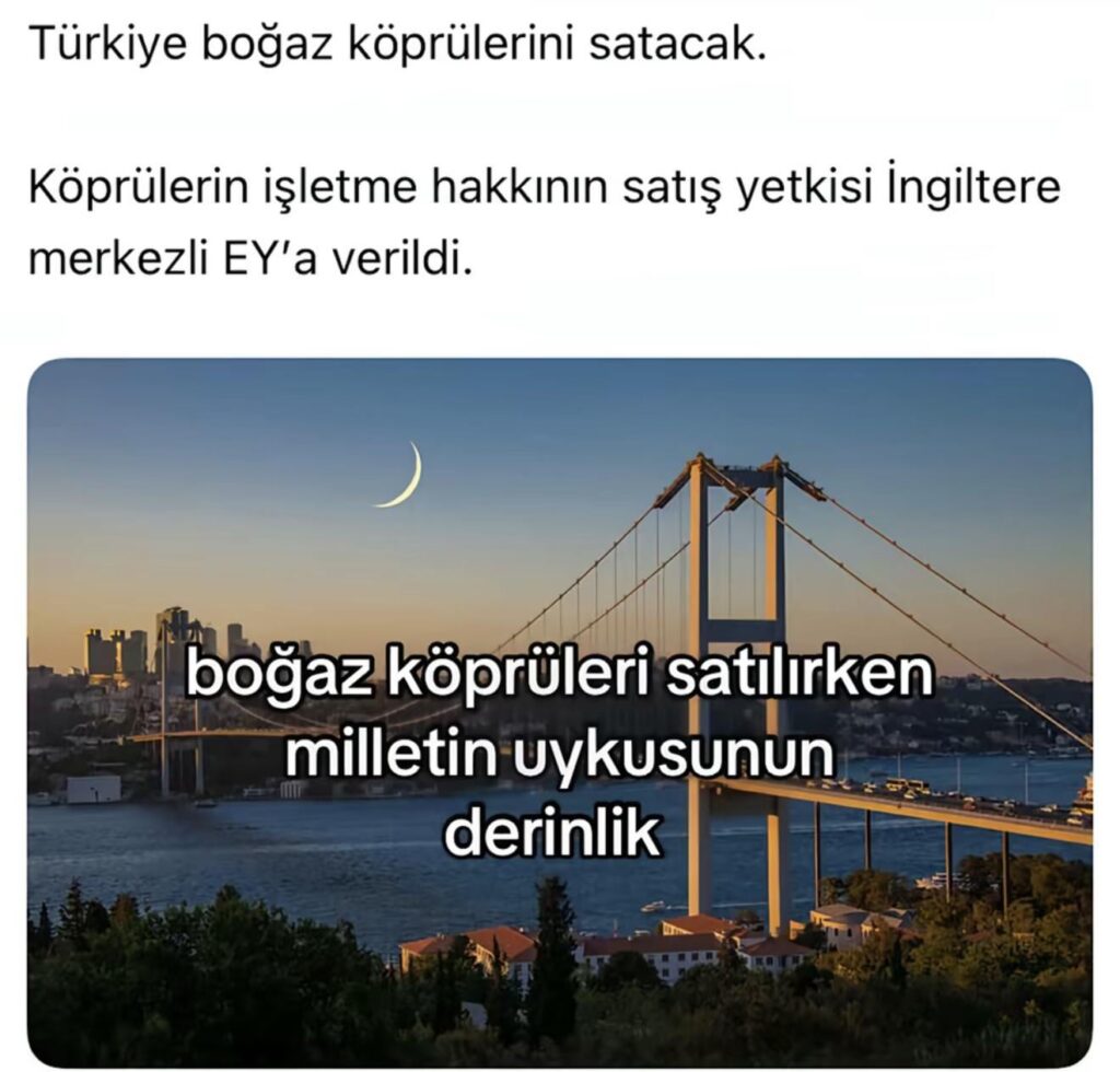 They are selling this country, which Ataturk and our martyrs protected at the cost of their lives, to foreigners, parcel by parcel.