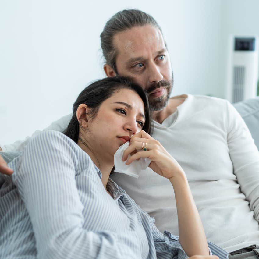 couple crying movie showing empathy and emotional intelligence