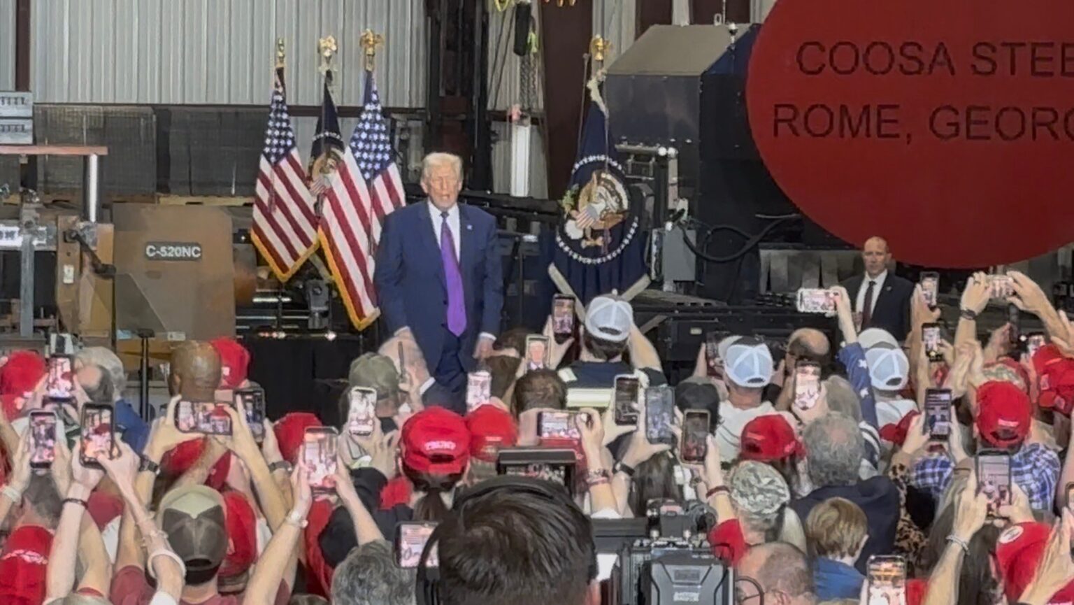 President Trump endorses Fuller in Rome visit, talks other Georgia races, economy