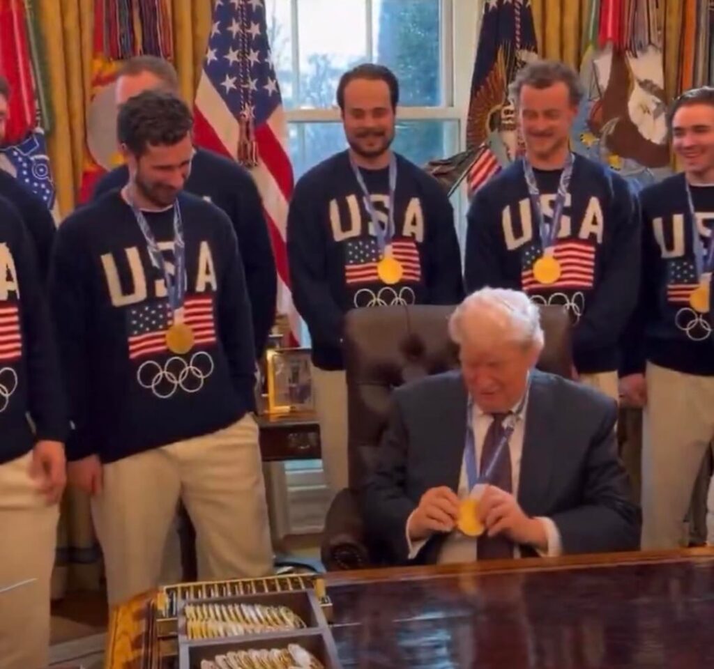 The difference when gold medals in hockey go to Trump and Pavel