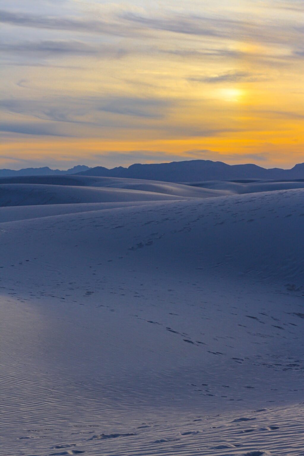 White sands National Park!! Sunset is amazing over there