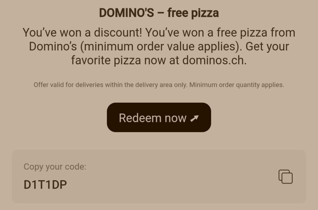 Free voucher