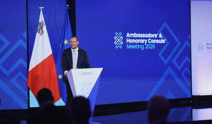 Malta must develop 'Mediterranean solutions', prime minister tells ambassadors