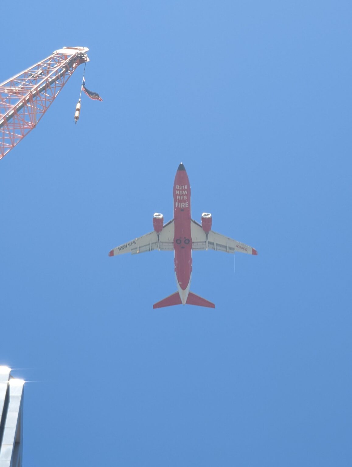 737 LAT Marie Bashir, Phillip Street fly over