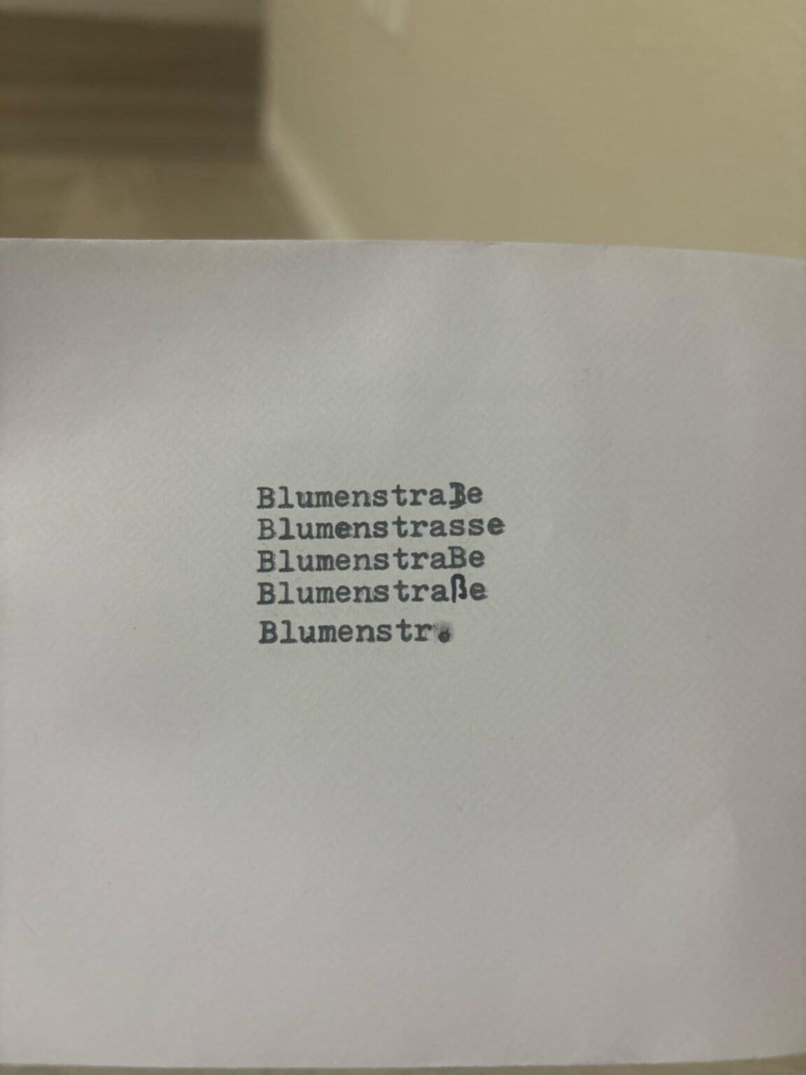 How should I handle the letter ß when addressing a letter to Germany?