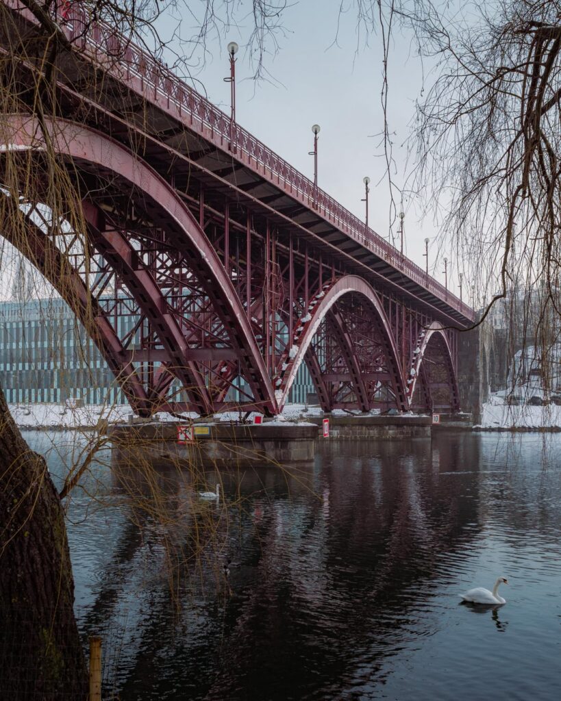 One from Maribor - Main bridge in winter guise