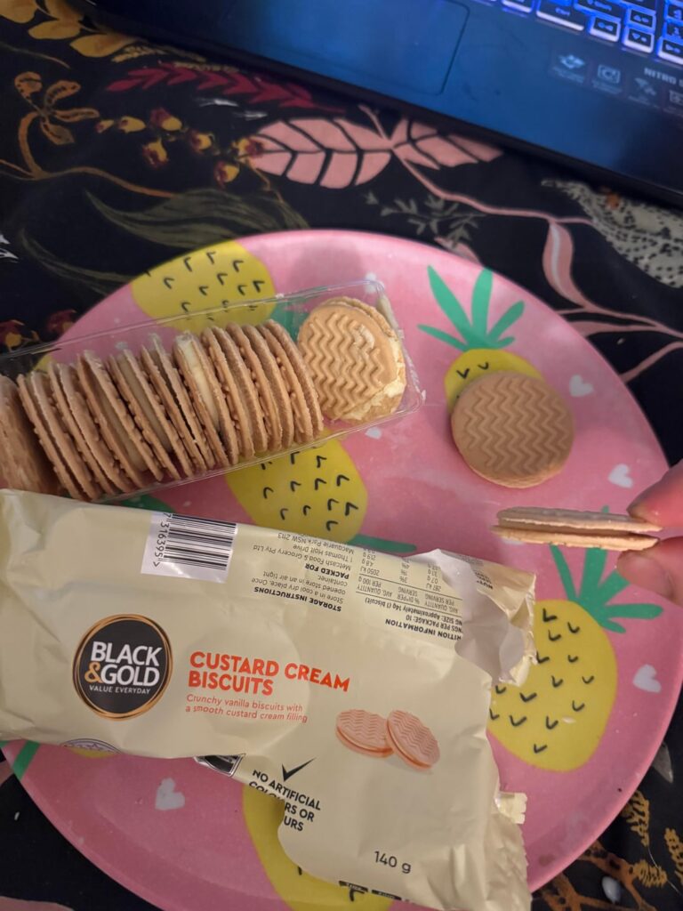Black & Gold custard creams shrinkflation