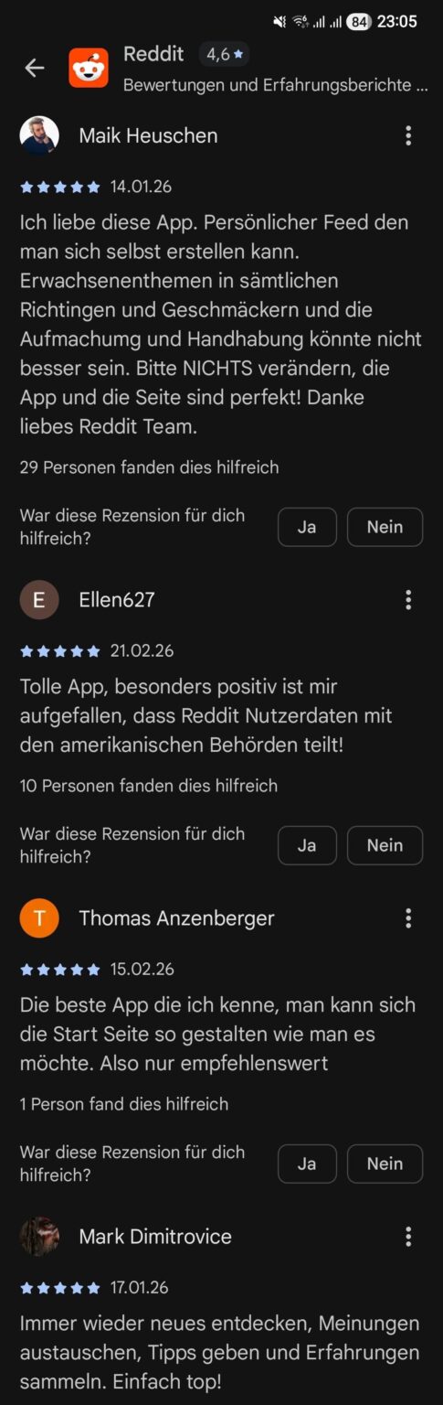 The reviews for the Reddit app have to be fake? (Google Play Store)