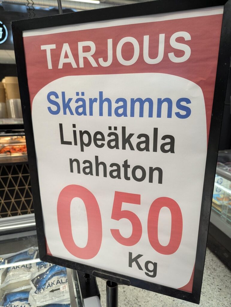 Anyone tried Lipeäkala from K-Market? Anyone tried Lipeäkala from K-Market?