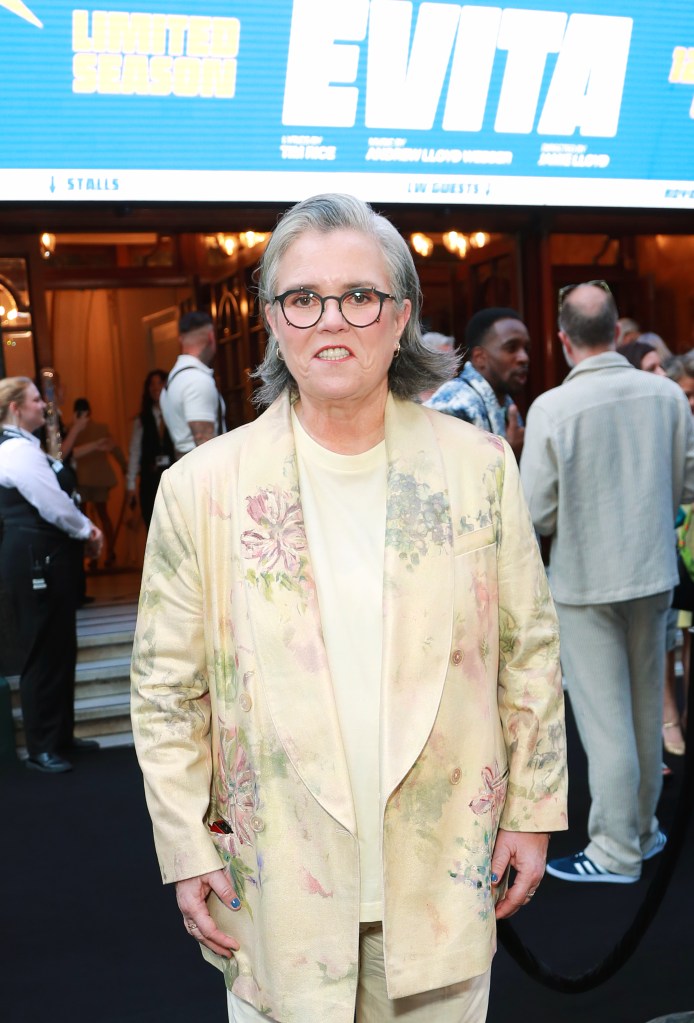 Rosie O'Donnell attends press night for "Evita."