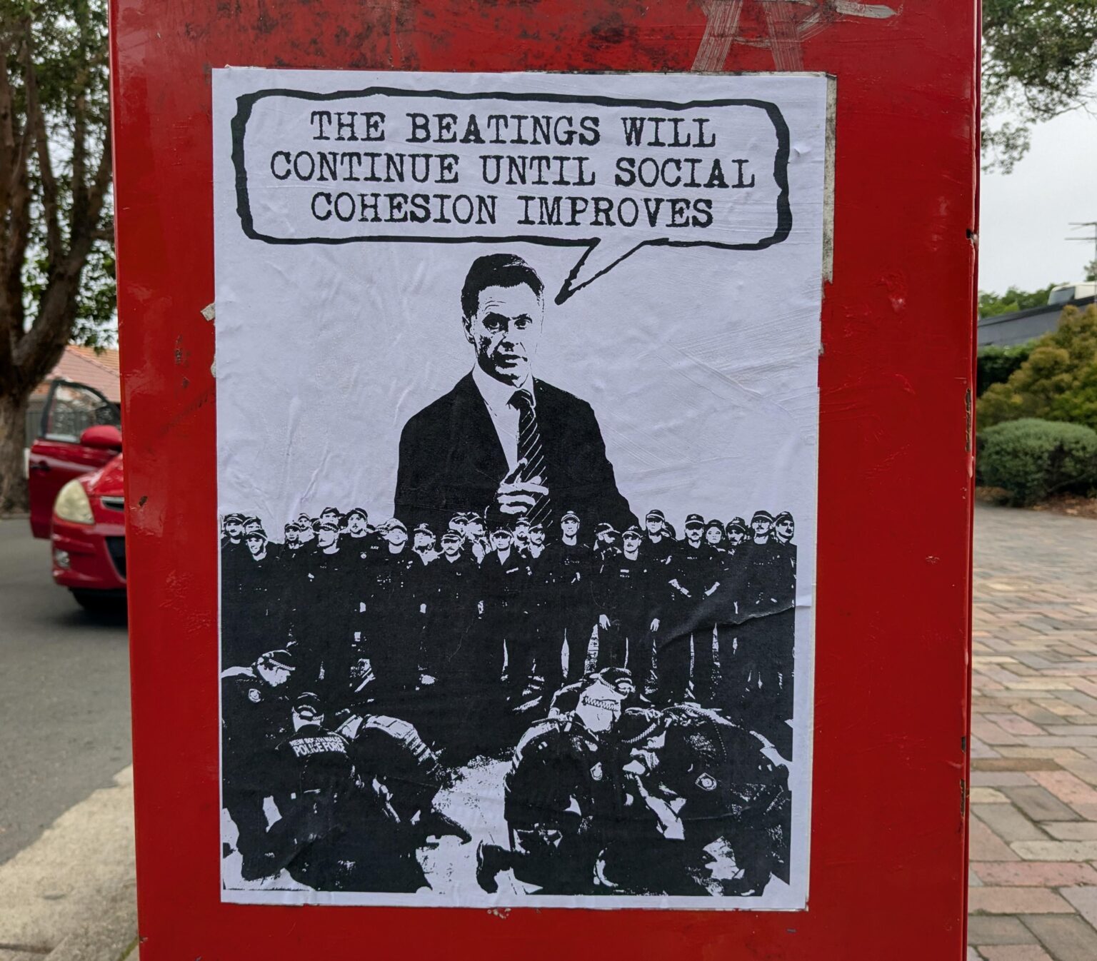 "The beatings will continue until social cohesion improves"