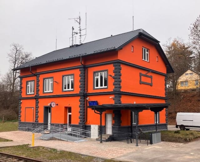 New station building in Pacov