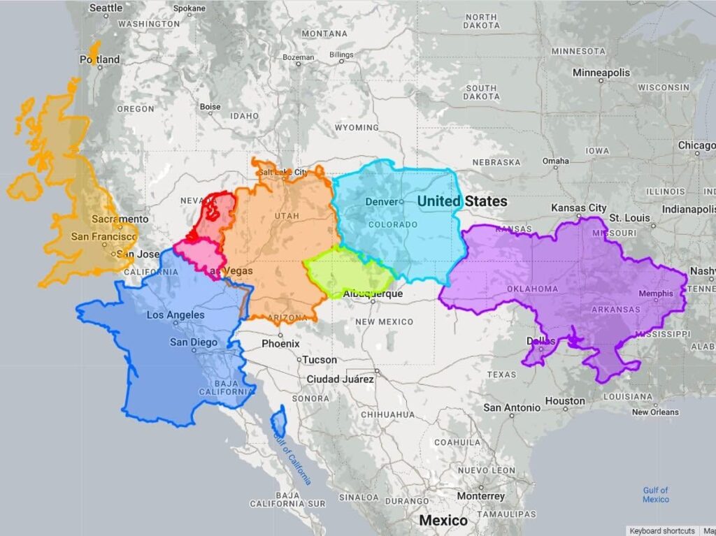 If Paris were Los Angeles, the war in Ukraine would be near Memphis