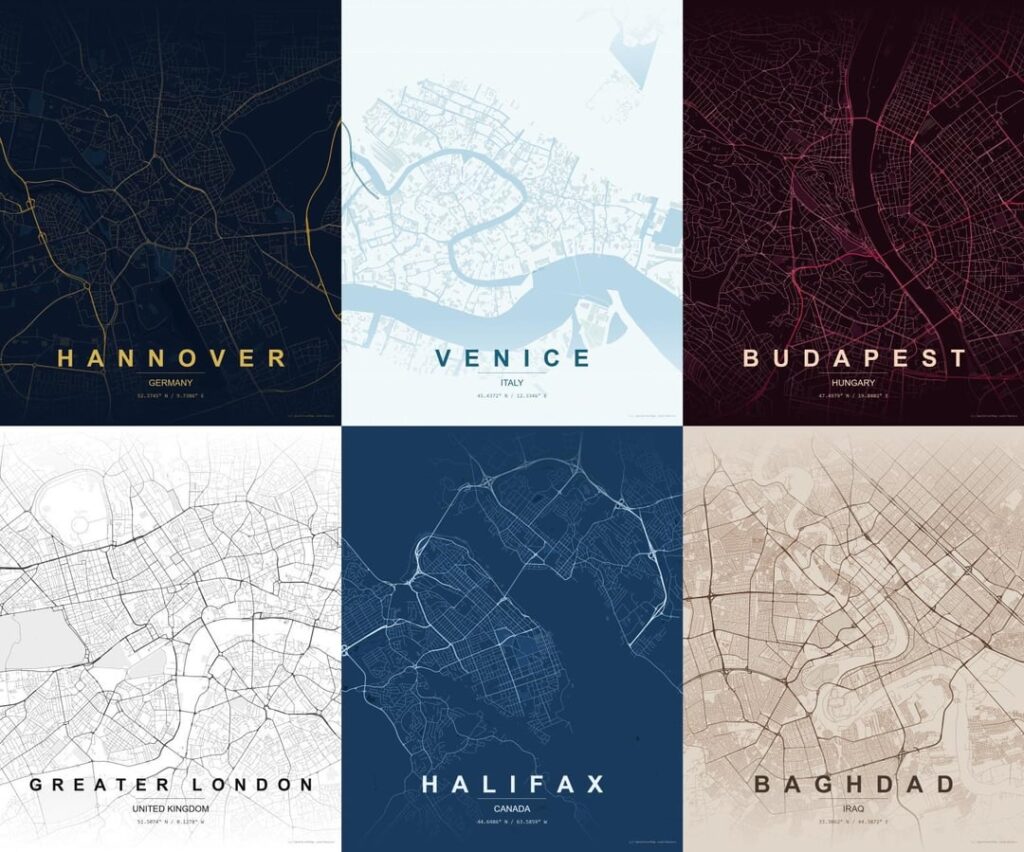 Create map posters for FREE!