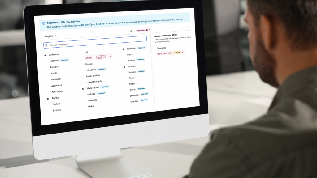 Latvian Tilde boasts new AI translation platform / Article Latvijas valodu tehnoloģiju uzņēmums "Tilde"