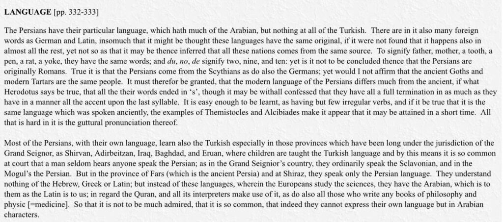 Study of the Azerbaijani Language by Persians and Its Role in the Safavid Empire