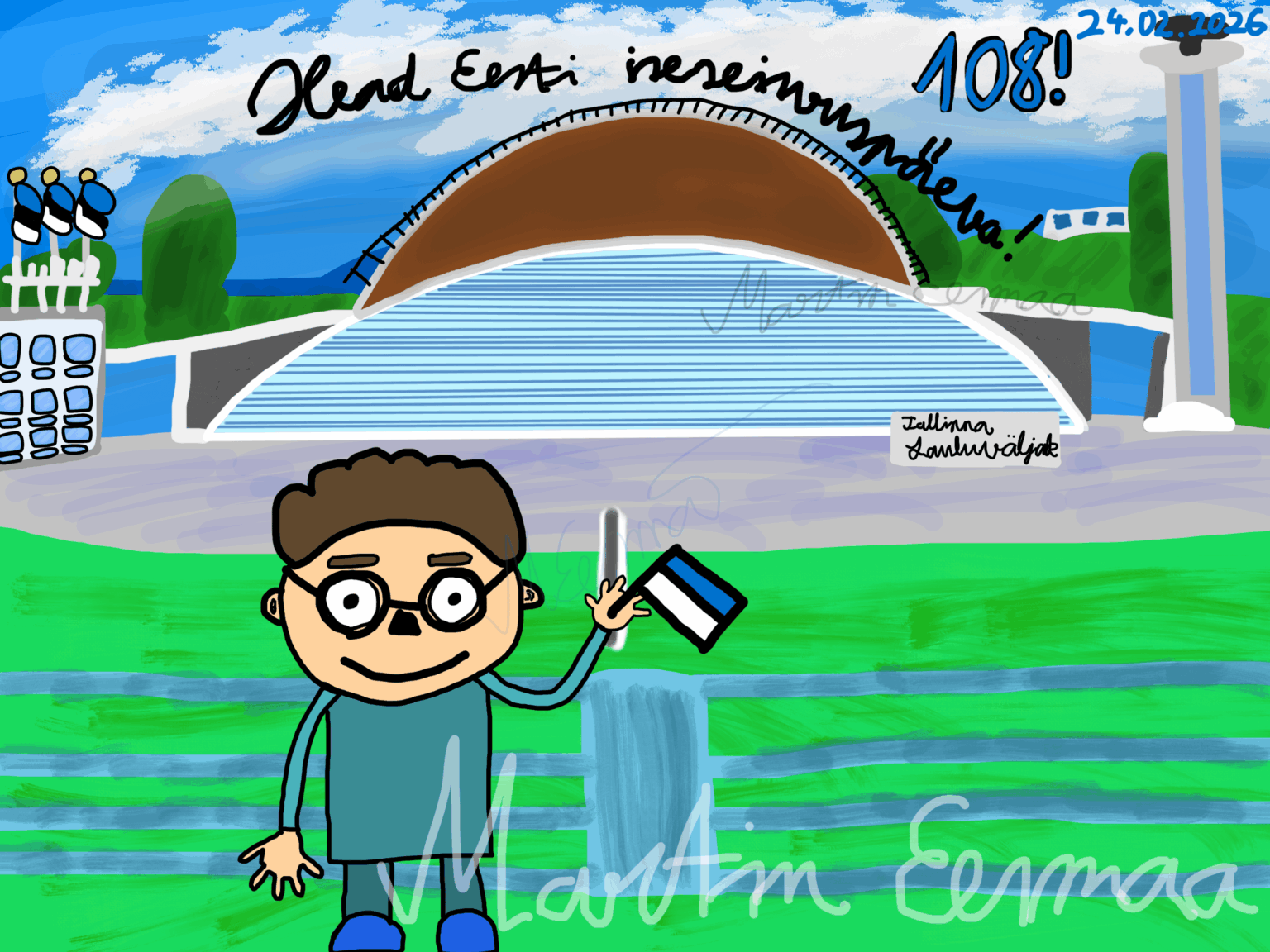 Happy Estonian Independence Day! (2026, Martin Eesmaa) Happy Estonian Independence Day! (2026, Martin Eesmaa)