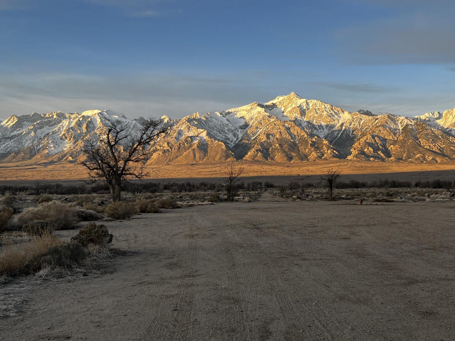 Eastern sierra sunset