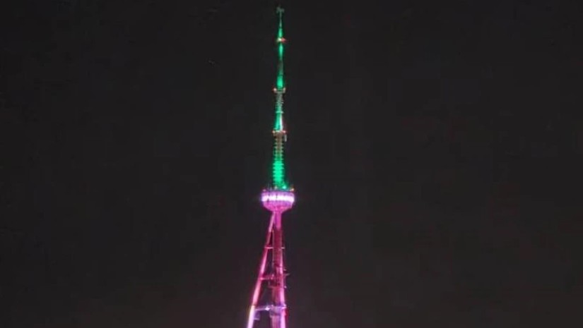 Israeli Embassy criticizes illumination of Mtatsminda Tower in Iran’s flag colors